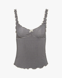 Lettuce Edge Tank | Antique White/Black