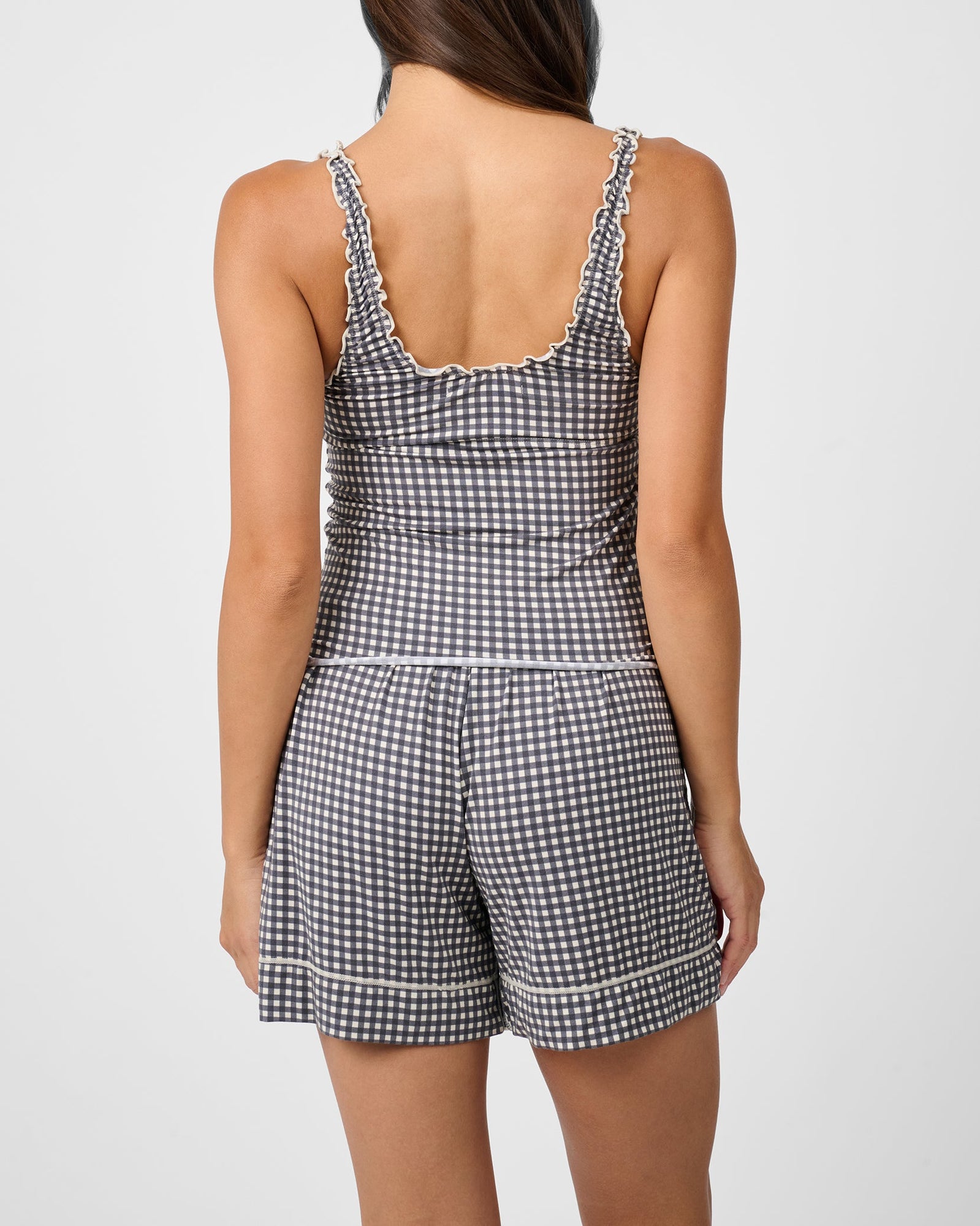 Lettuce Edge Tank | Antique White/Black