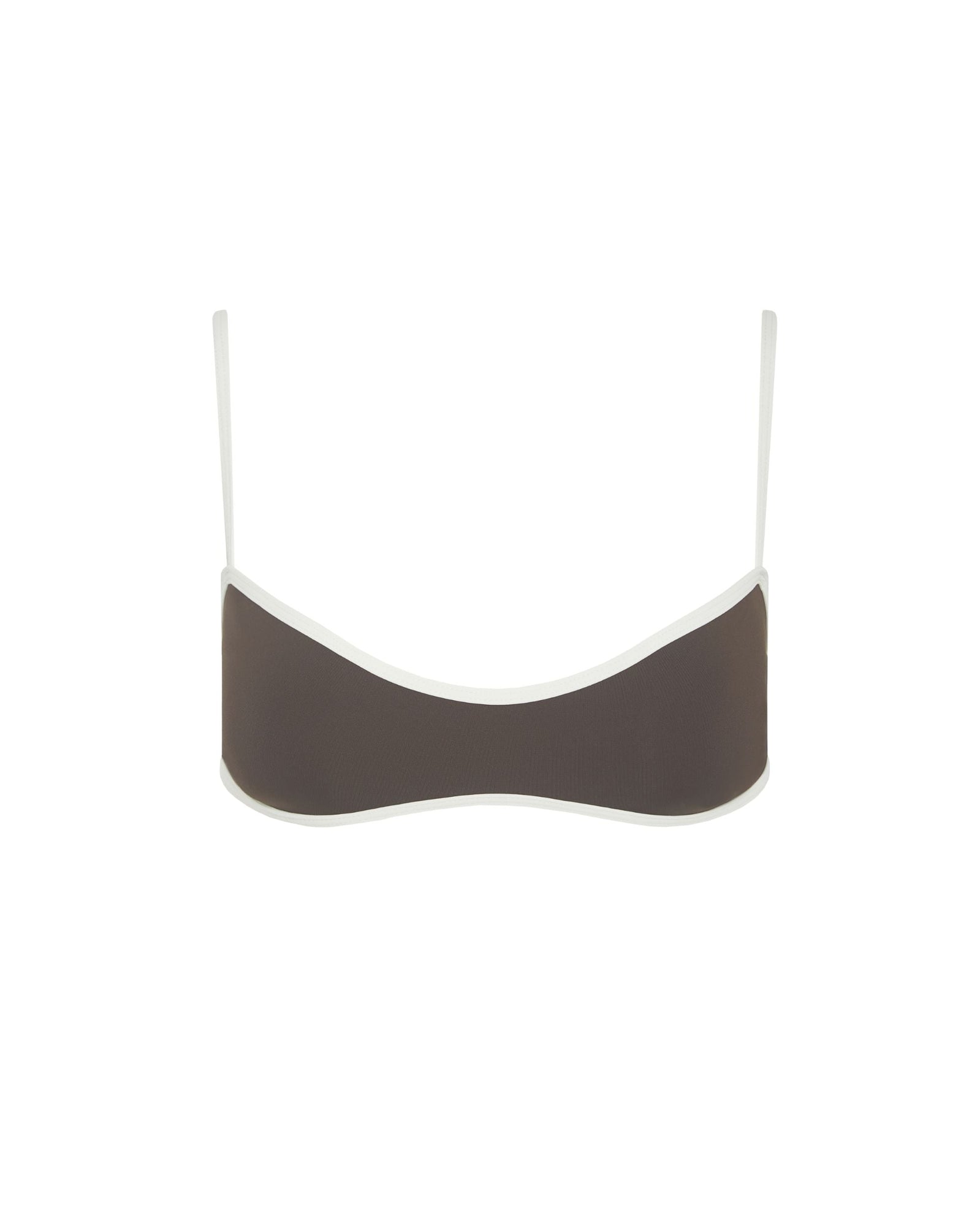 Sport Bikini Top | Mahogany/Off White