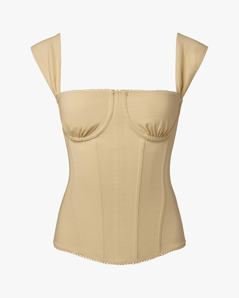 Ruched Cup Corset | Sand