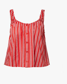 Scoop Neck Cami Top | Vibrant Red