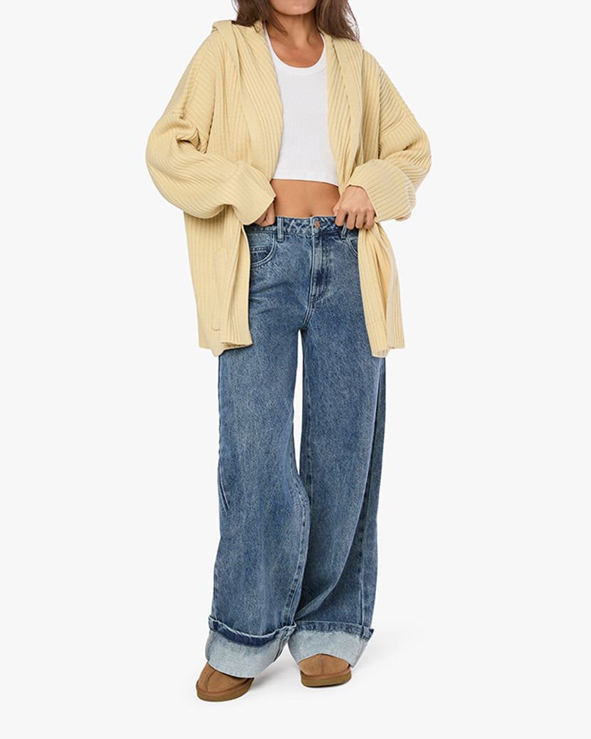 Double Breasted Cardigan | Wheat