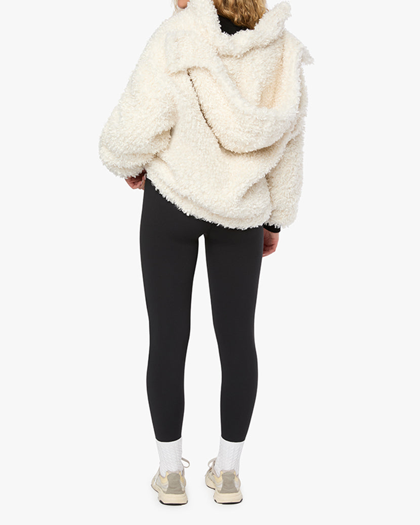 Sherpa Hooded Jacket | Ivory