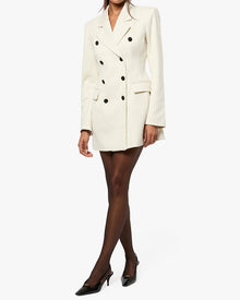 Peplum Blazer Mini Dress | Ivory