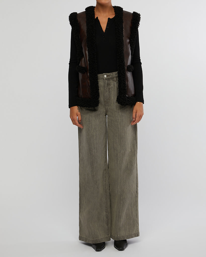 Reversible Vest | Dark Patina/Black