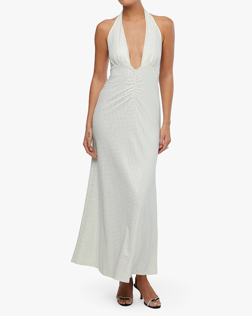Halter Dress | Ecru