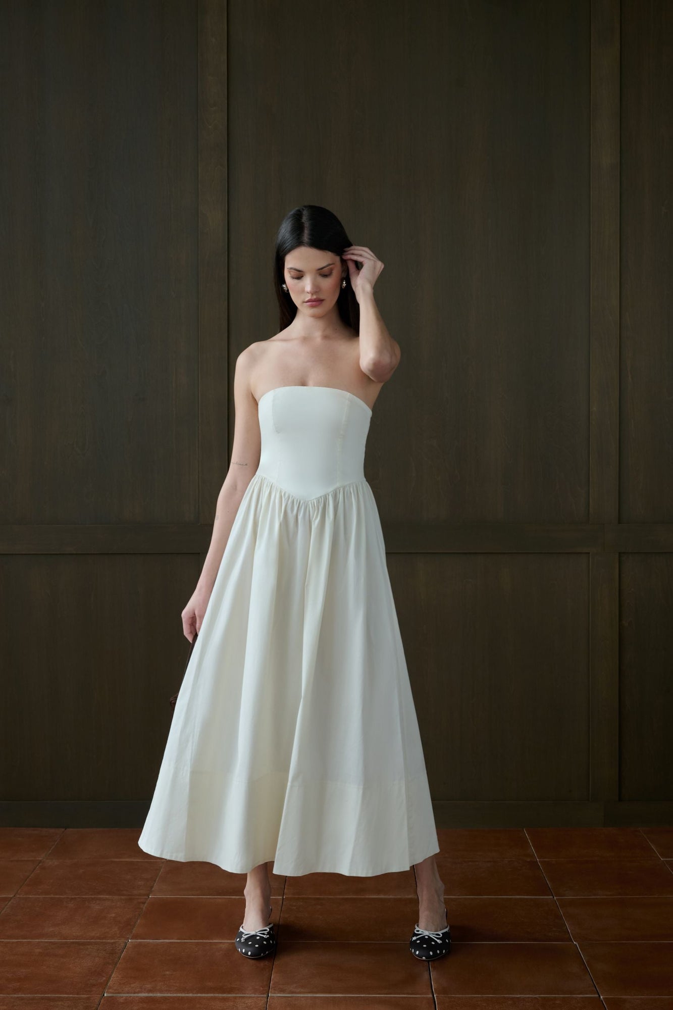 Corset Maxi Dress | Ivory