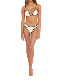 Classic Scoop Bottom | Off White/Black