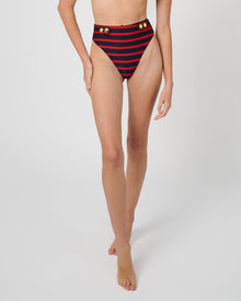 High Waisted Sailor Bottom | True Red/Dark Navy