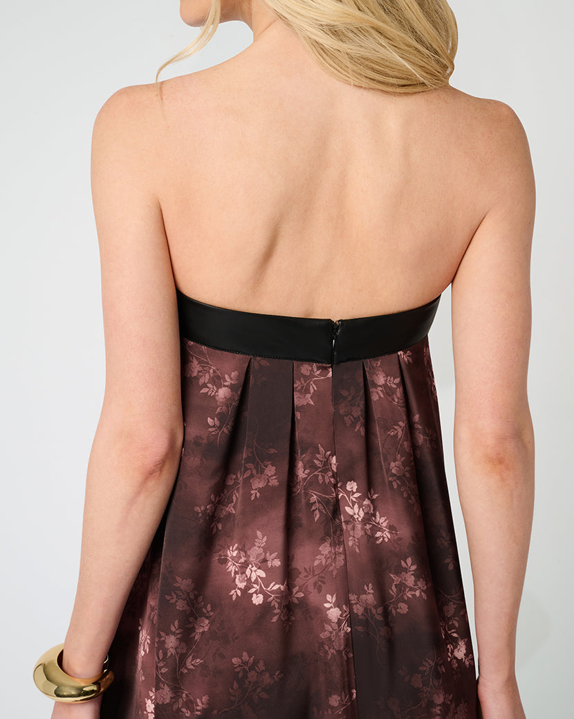 Strapless Maxi Dress | Chestnut