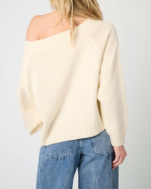Off Shoulder Sweater | Ivory