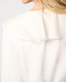 Ruffle Dress | White