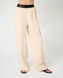 Straight Leg Pant | Black/Taupe