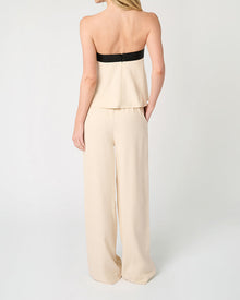 Straight Leg Pant | Black/Taupe