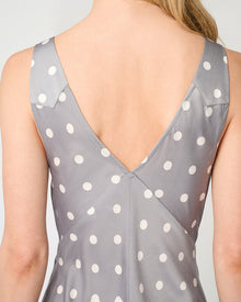 Ruched Cup Slip Maxi Dress | Dusty Blue