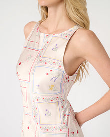 Boat Neck Slip Dress | Ivory