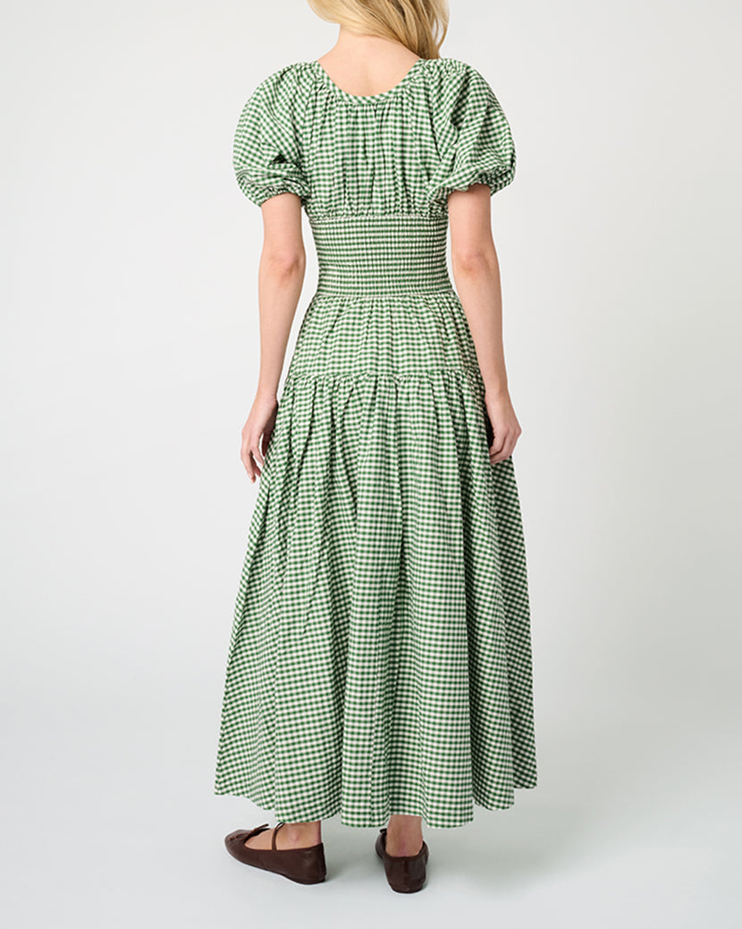 Smocked Waist Midi Dress | Fern