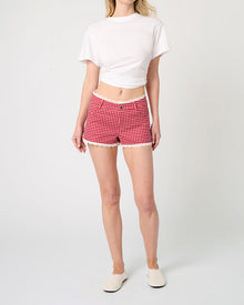Low Rise Hot Short | Red