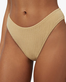 Classic Scoop Stripe Towel Terry Bikini Bottom | Bread Basket