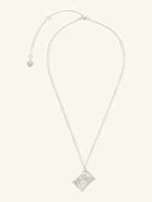 Bag of Chips Necklace | Silver Rhodium Plated Brass