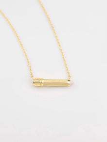 Color Pencil Necklace | 14K Gold Plated Brass
