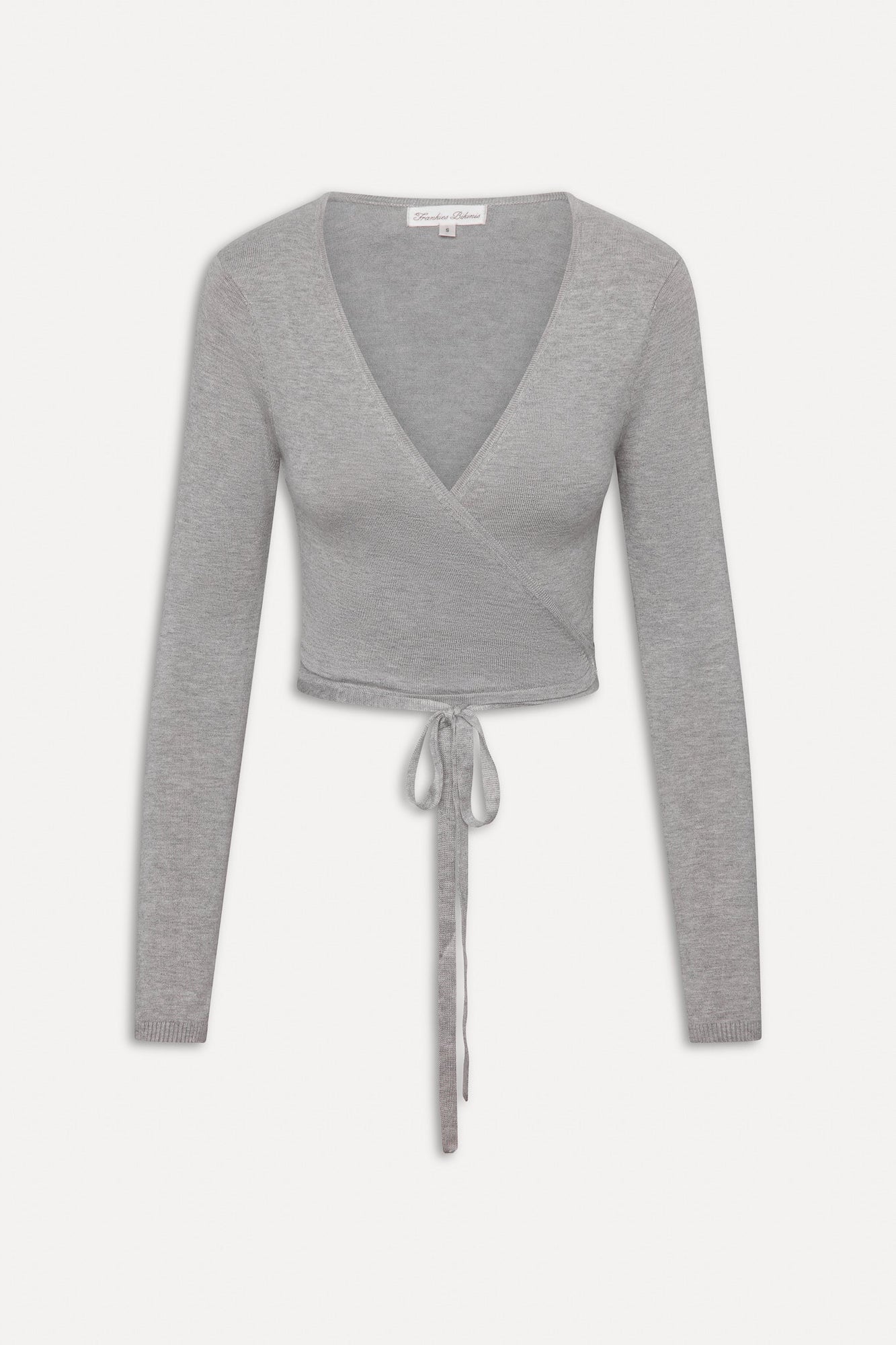 Whisper Long Sleeve Wrap Top - Mochi