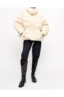 White Tech Oversized Puffer Jacket | Tofu