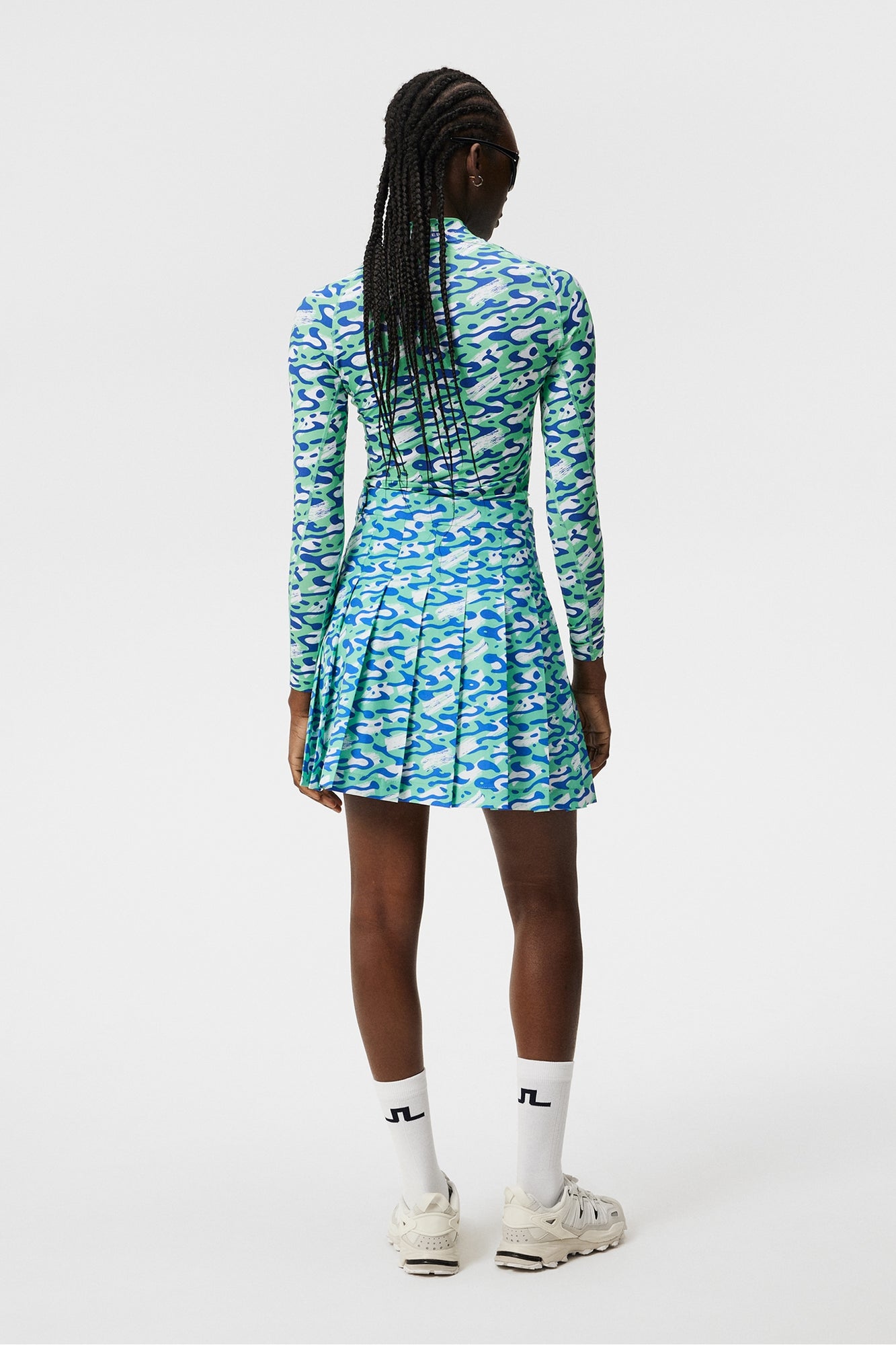 Women | Adina Print Skirt | Caldera Jade Cream