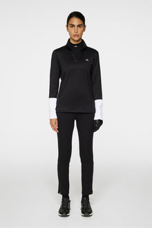 Women | Aerial Quarter Zip Mid Layer | Black