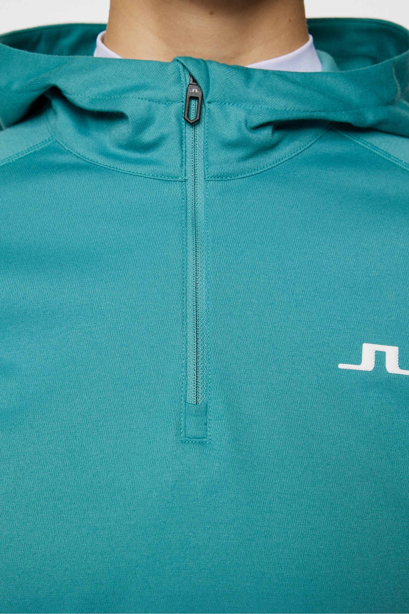 Women | Agnes Quarter Zip Hood | Teal