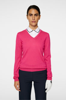 Women | Amaya Knitted Sweater | Pink Peacock