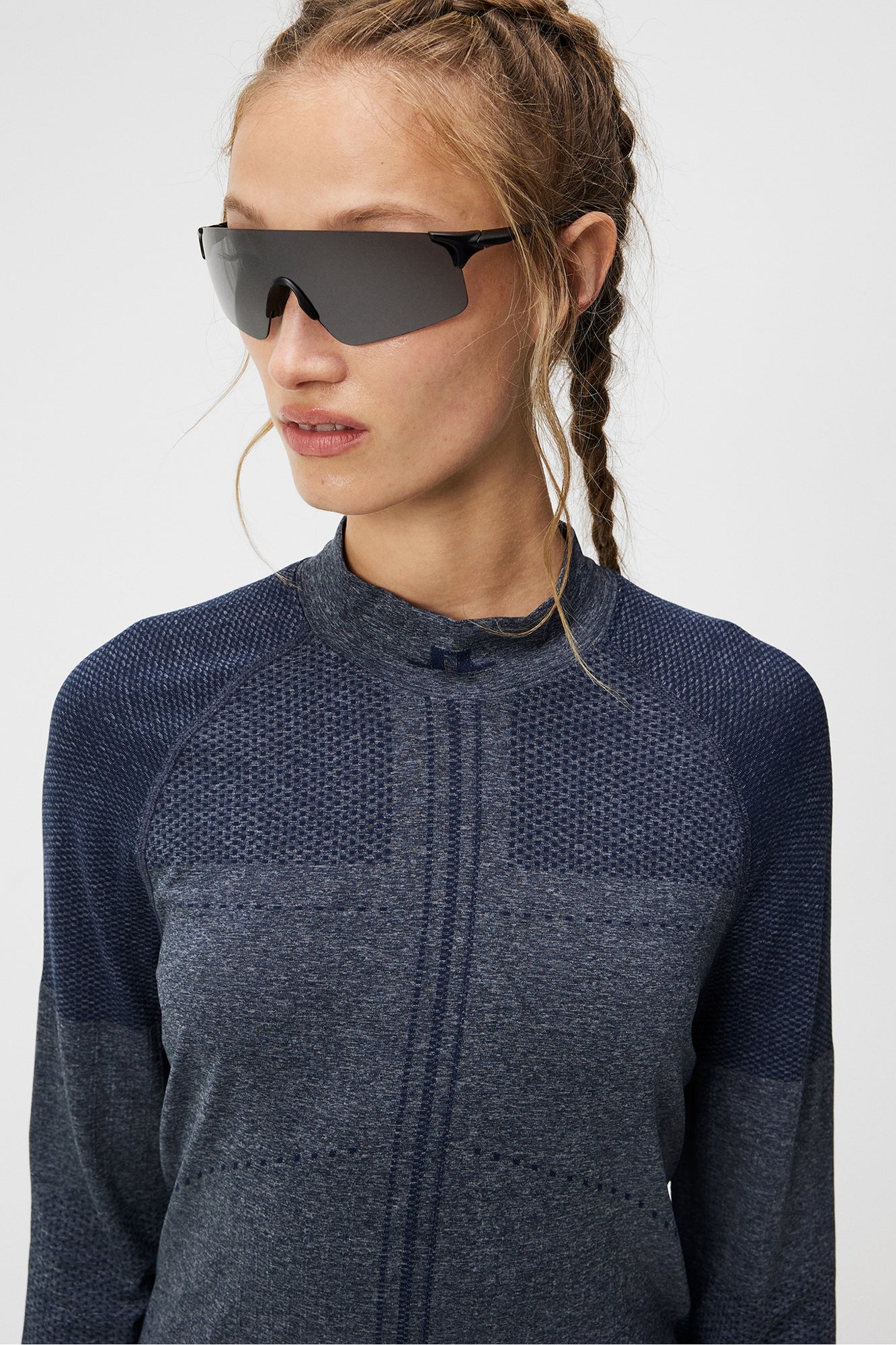 Women | Amber Seamless Dress | Navy Melange