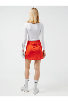 Women | Amelie Mid Golf Skirt | Tangerine Tango