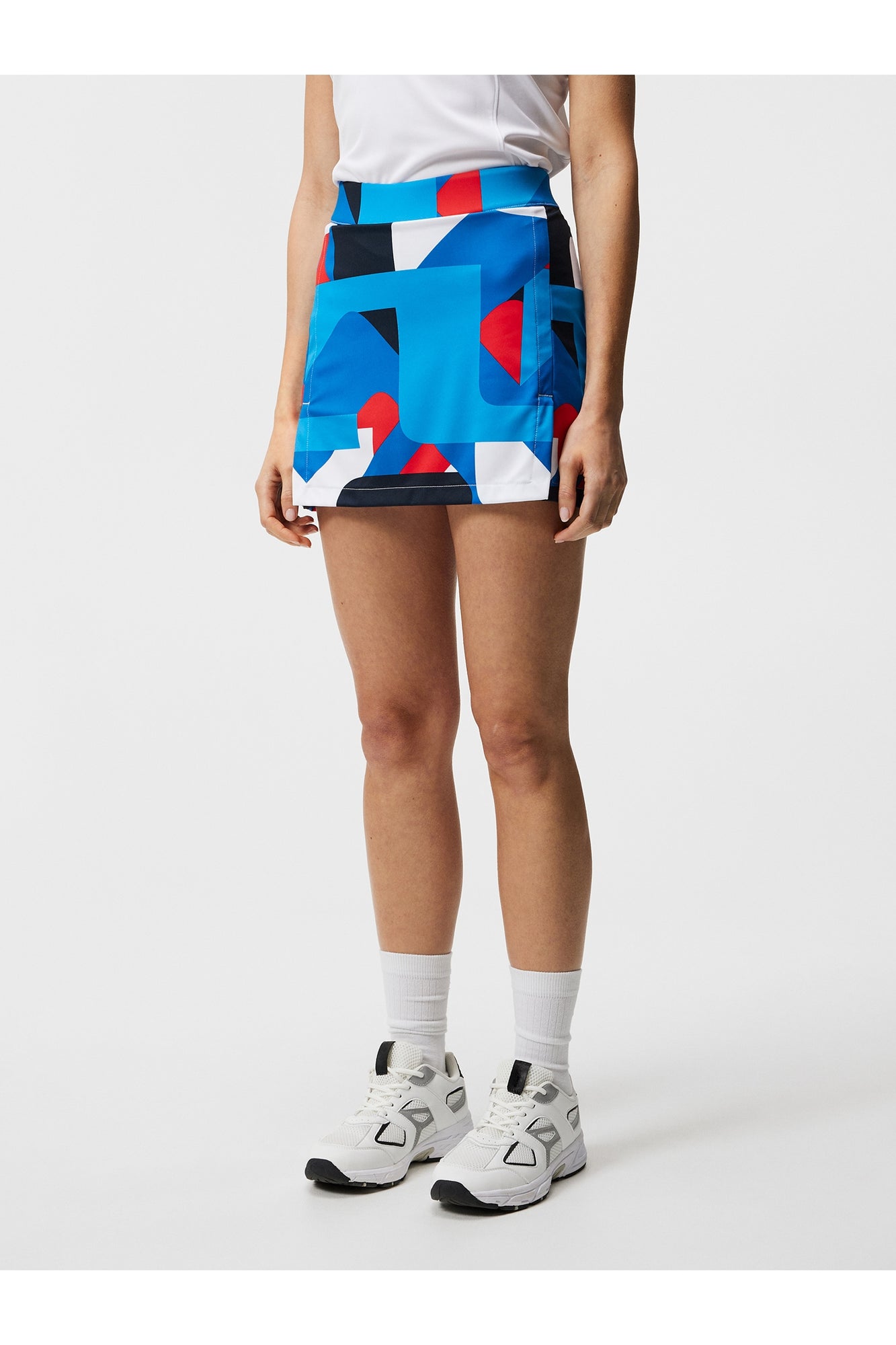 Women | Amelie Mid Print Skirt | Brilliant Blue Big Bridge