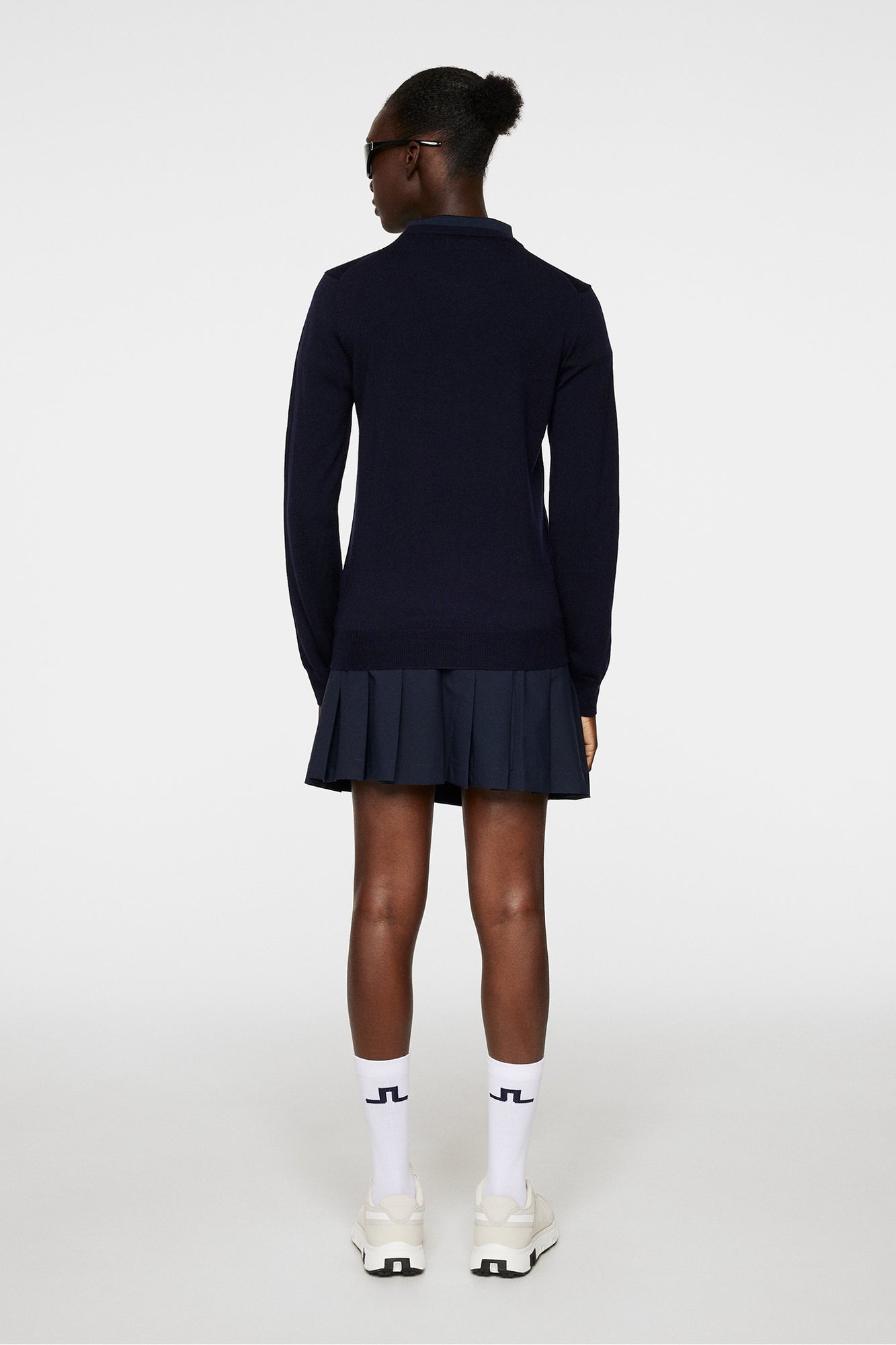 Women | Aria Knitted Sweater | JL Navy