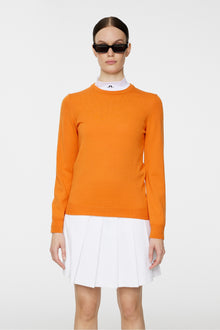 Women | Aria Knitted Sweater | Persimmon Orange