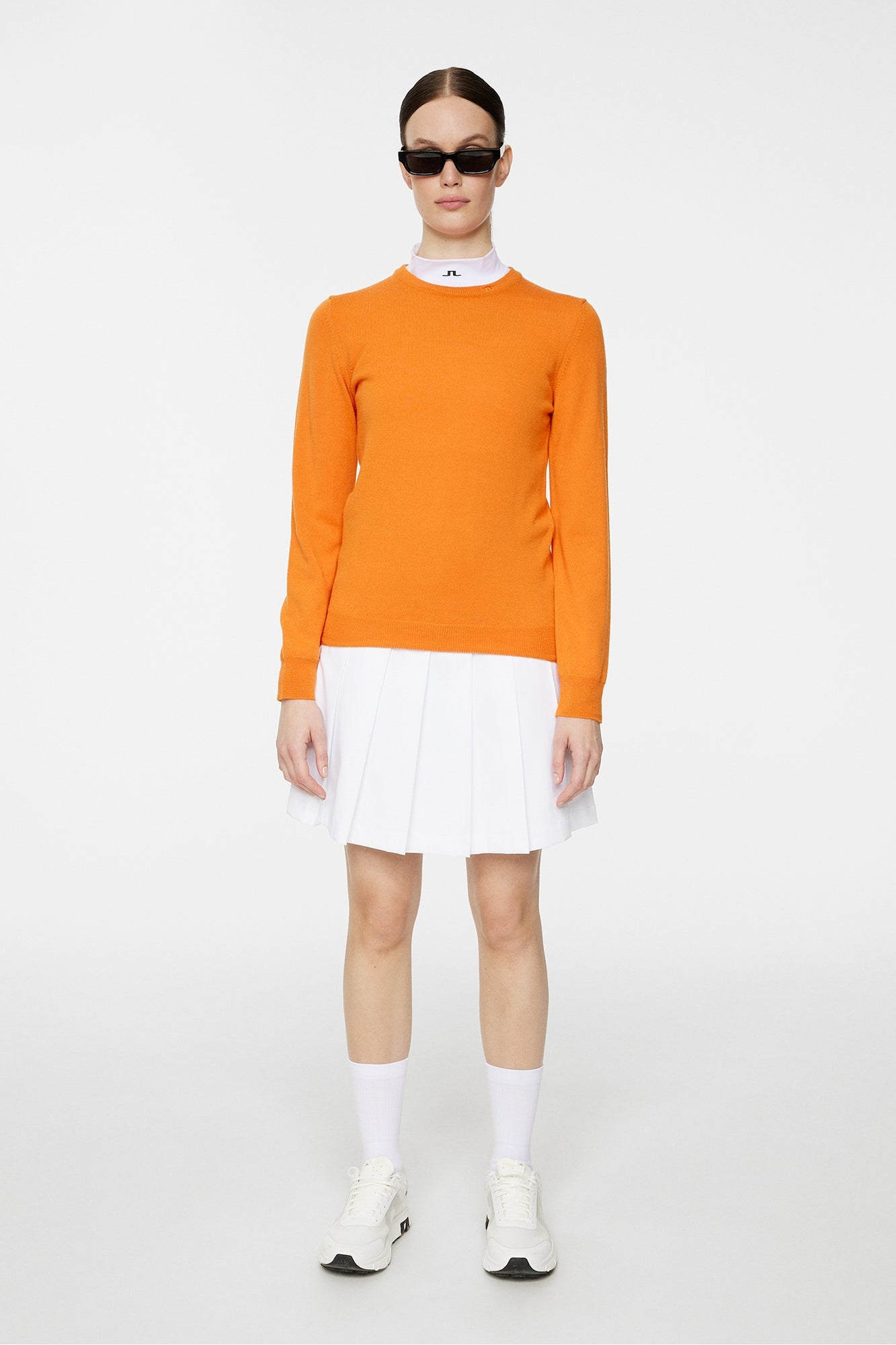 Women | Aria Knitted Sweater | Persimmon Orange