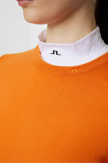Women | Aria Knitted Sweater | Persimmon Orange