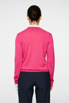 Women | Aria Knitted Sweater | Pink Peacock