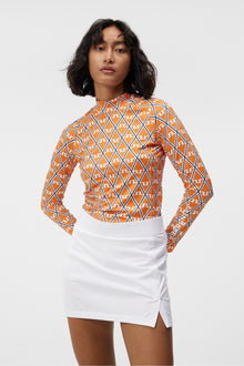 Women | Asa Print Soft Compression Top | Exuberance Diamond