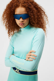 Women | Asa Soft Compression Top | Aruba Blue
