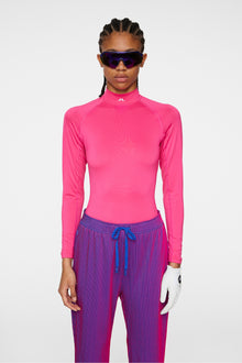 Women | Asa Soft Compression Top | Pink Peacock