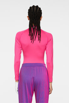 Women | Asa Soft Compression Top | Pink Peacock