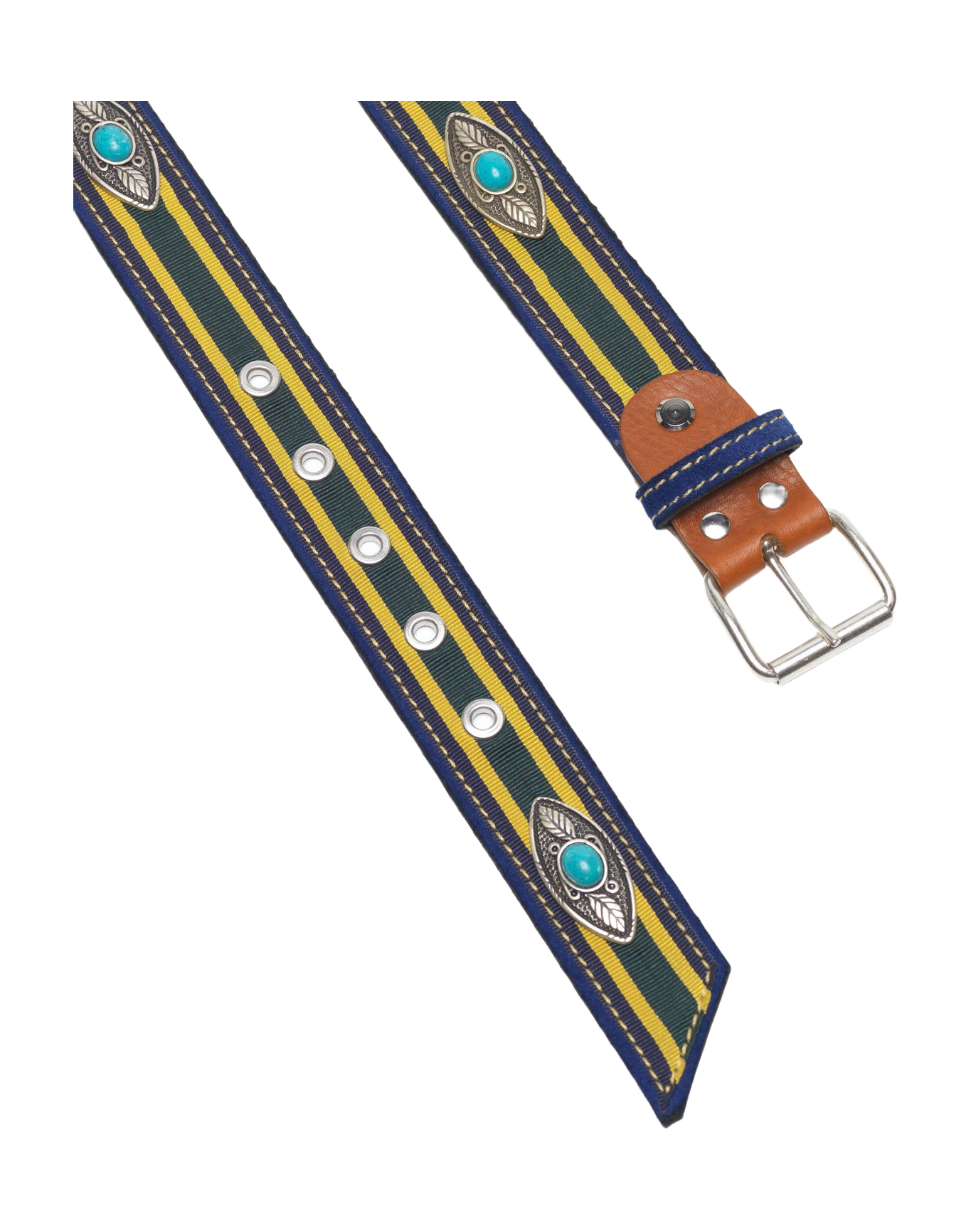 Women | Belt Albuquerque Blue Suede Turquoise Studs