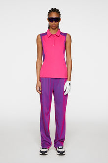 Women | Betsy Sleeveless Polo | Pink Peacock