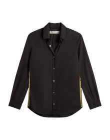 Women | Black Blouse with Gold Details