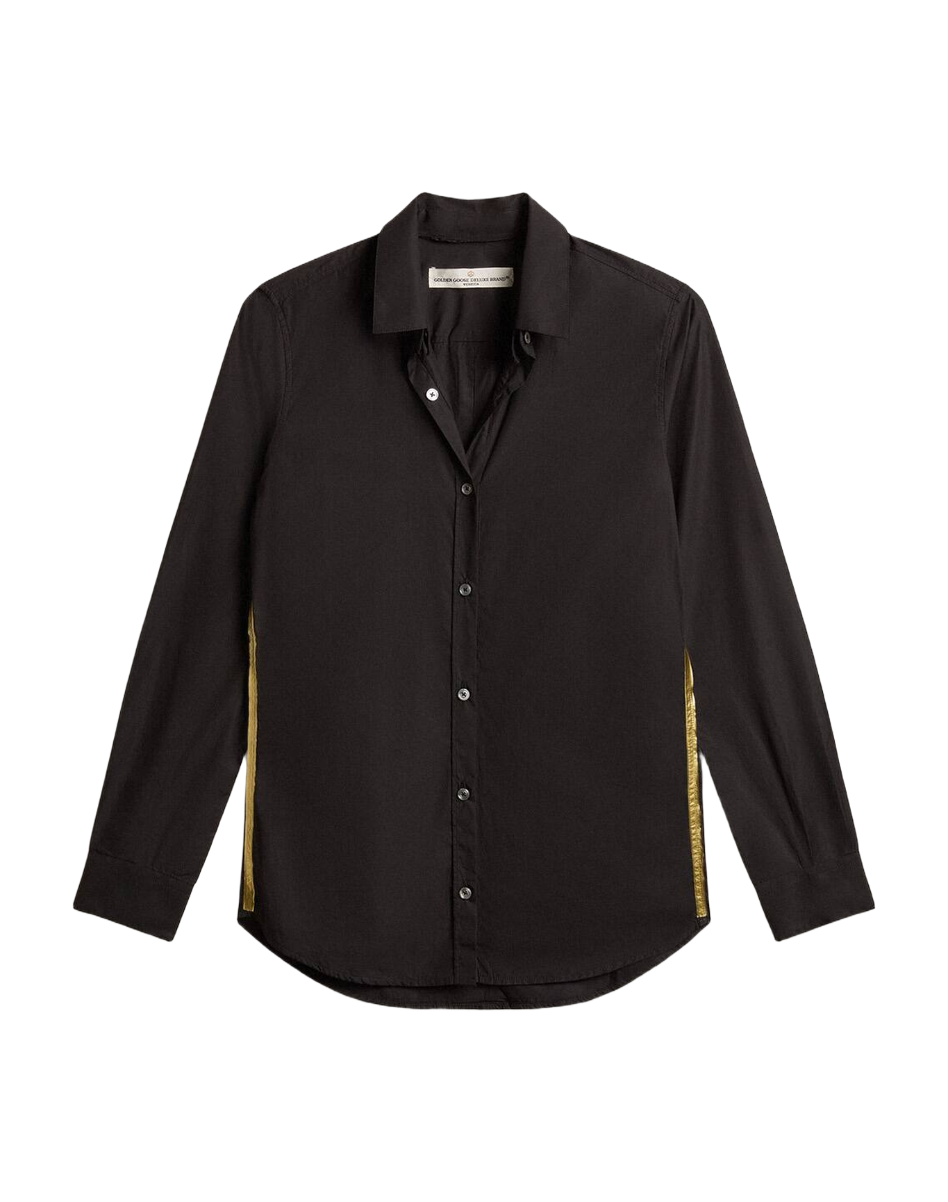 Women | Black Blouse with Gold Details