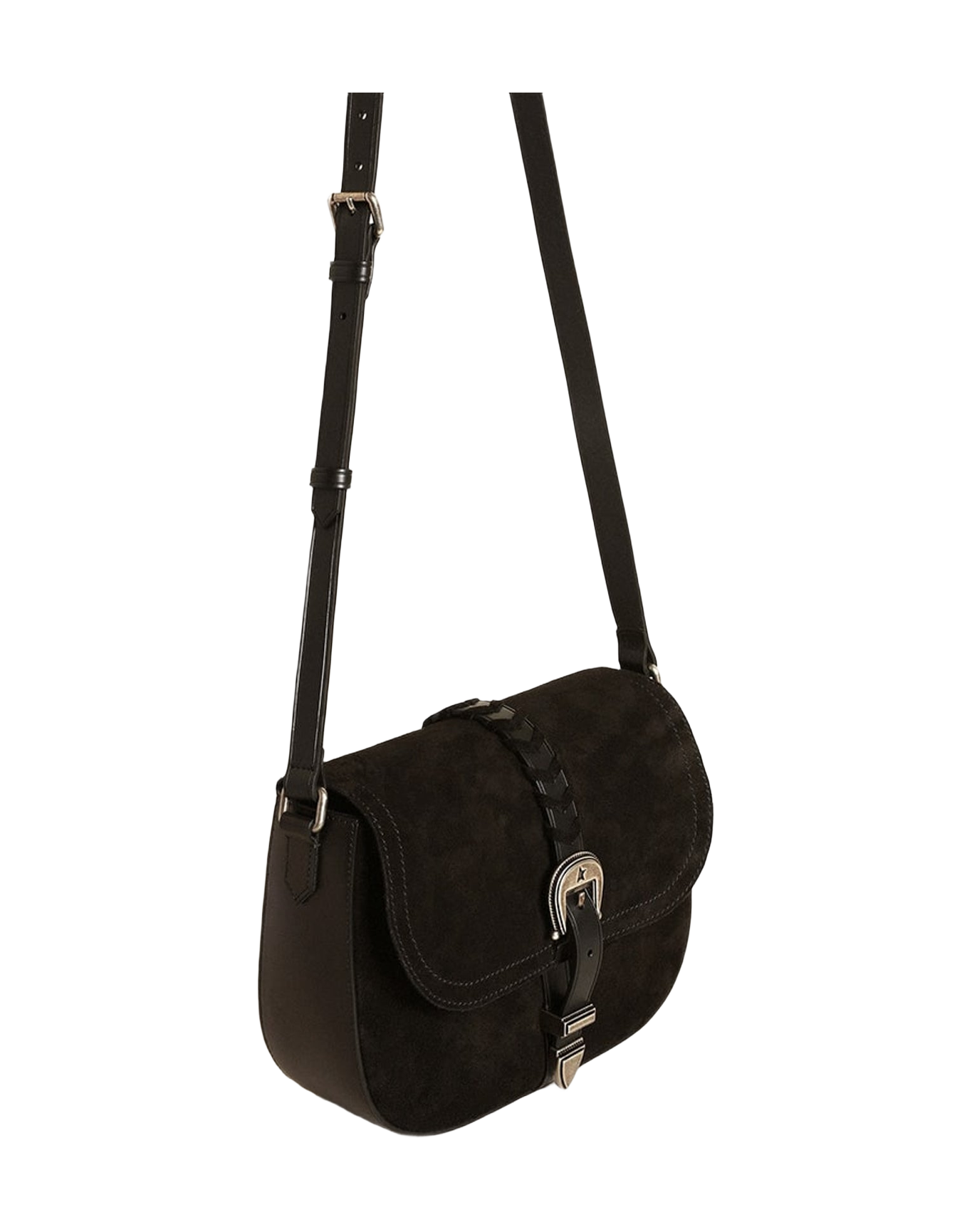 Women | Black Rodeo Bag Suede | Black