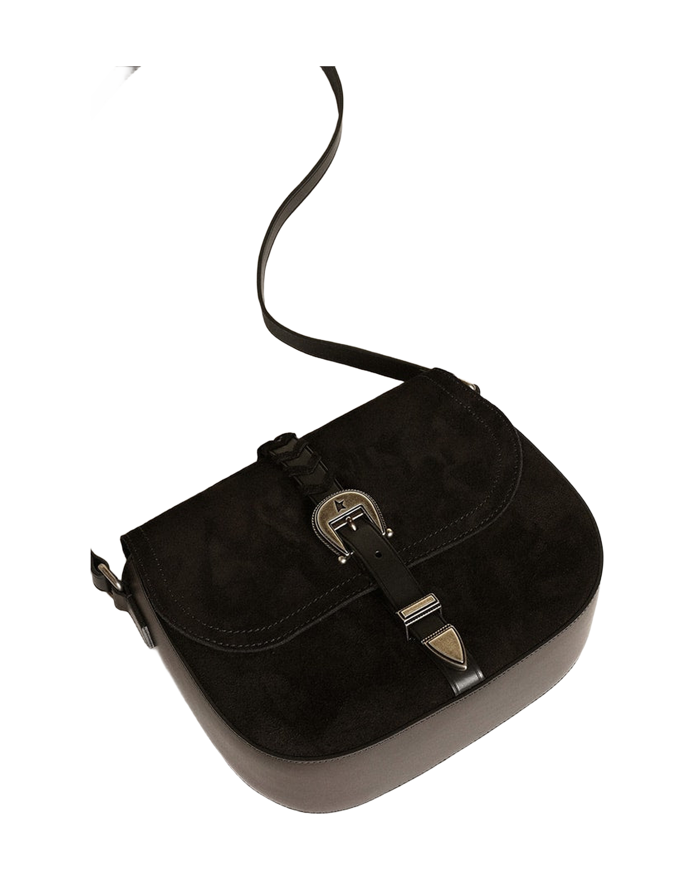 Women | Black Rodeo Bag Suede | Black