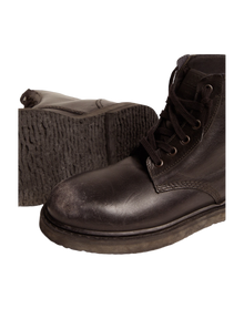 Women | Boots Black Leather | Black